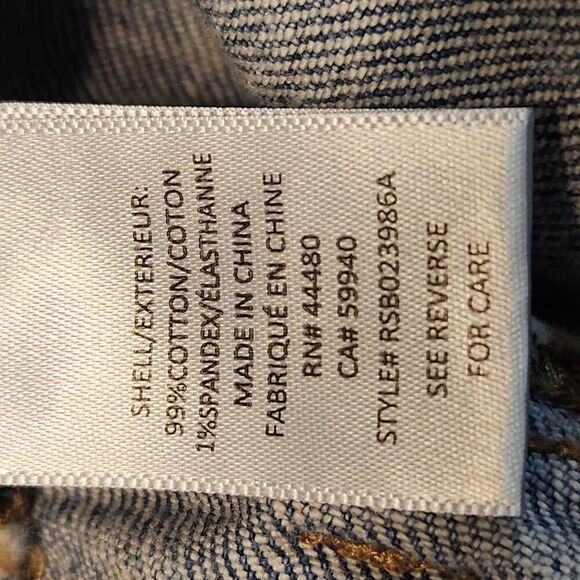 Tinseltown stonewash skinny ankle distressed raw hem jeans size 11 - Picture 9 of 10